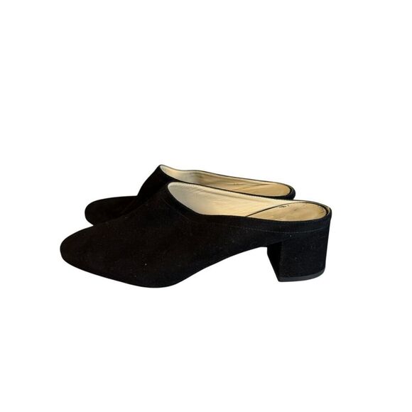 Everlane The Day Heel Mule Slip On Black Suede sz - Picture 5 of 10